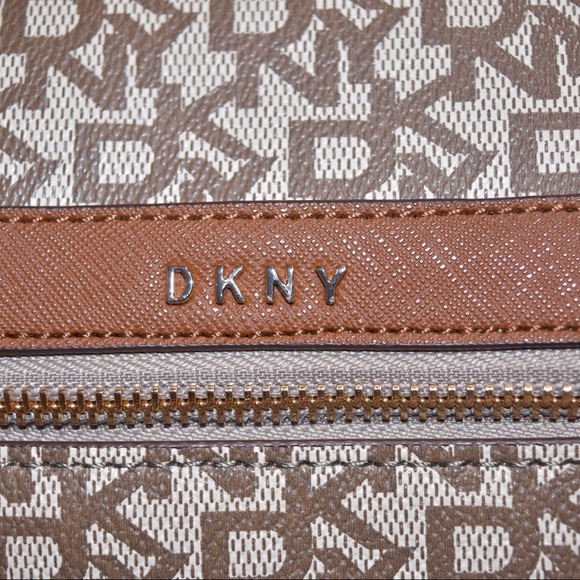 $228 NEW! DKNY BROWN MONOGRAM LOGO BRADEE BACKPACK main image 8